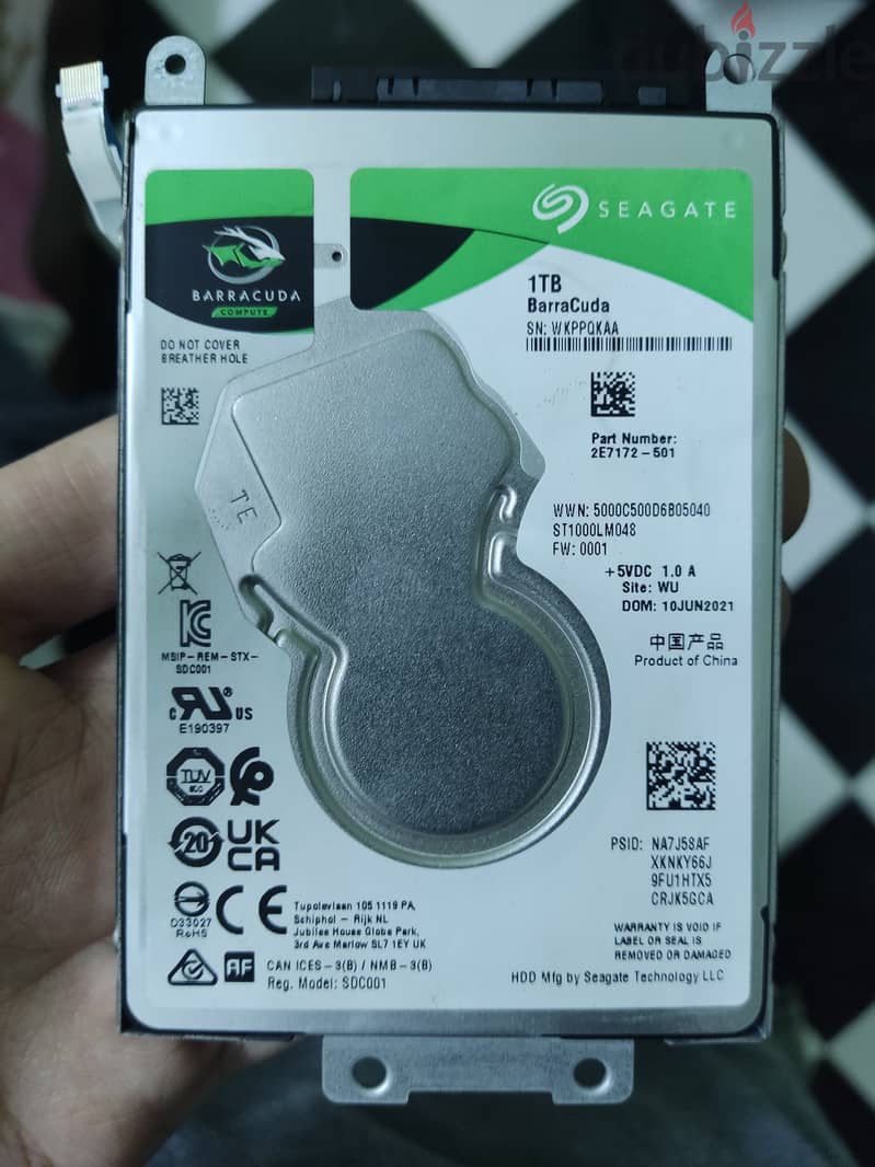 هارد Seagate barracuda واحد تيرا لاب توب 0