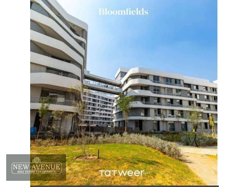 Apartment Terraces 127 meter  Third floor 2 Bedrooms  3 Bathrooms in Bloomfields Mostakbal City 2