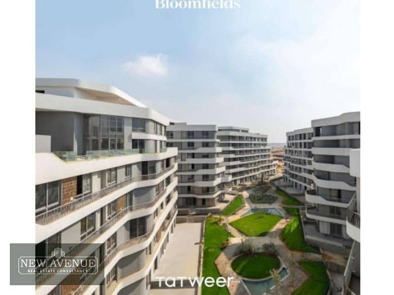 Apartment Terraces 127 meter  Third floor 2 Bedrooms  3 Bathrooms in Bloomfields Mostakbal City 3