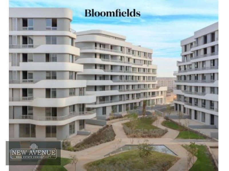 Apartment Terraces 127 meter  Third floor 2 Bedrooms  3 Bathrooms in Bloomfields Mostakbal City 7