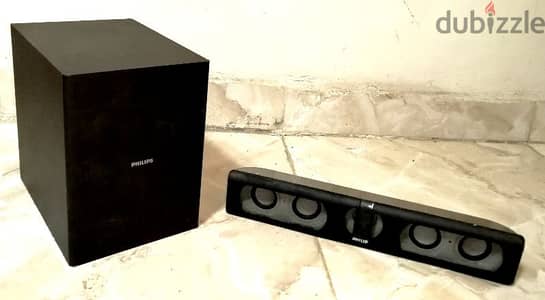 سيستم ساوند براند فليبس وارد الامارات وحده البيز SUBWOOFER ووحده FRONT