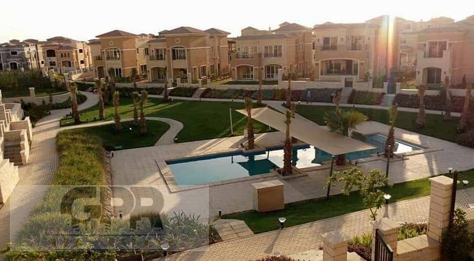 Stone Villa 350sqm with private entrance +Garden in stone park new cairo 2