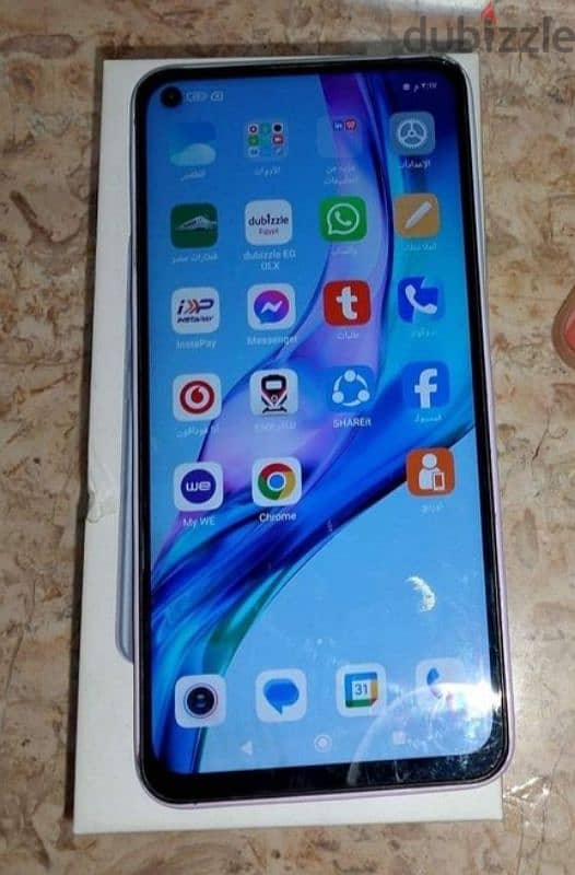 مساحه 128 جيجا رام 4+2 معه العلبه شاحن OPPO أصلى 1