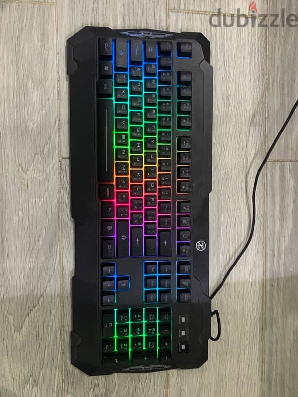 Techno Zone E-9 Gaming Rgb Keyboard Semi-Mechanical Without Box 1