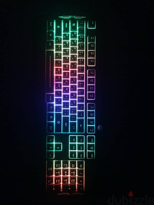 Techno Zone E-9 Gaming Rgb Keyboard Semi-Mechanical Without Box 3