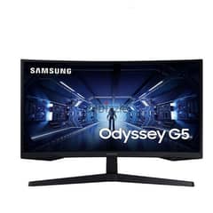 Samsung Odyssey G5 - 27 inch- 2k - 2560×1440 -HDR -144Hz استعمال اسبوع 0