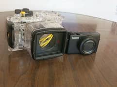 Canon G7X mark i with underwater housing