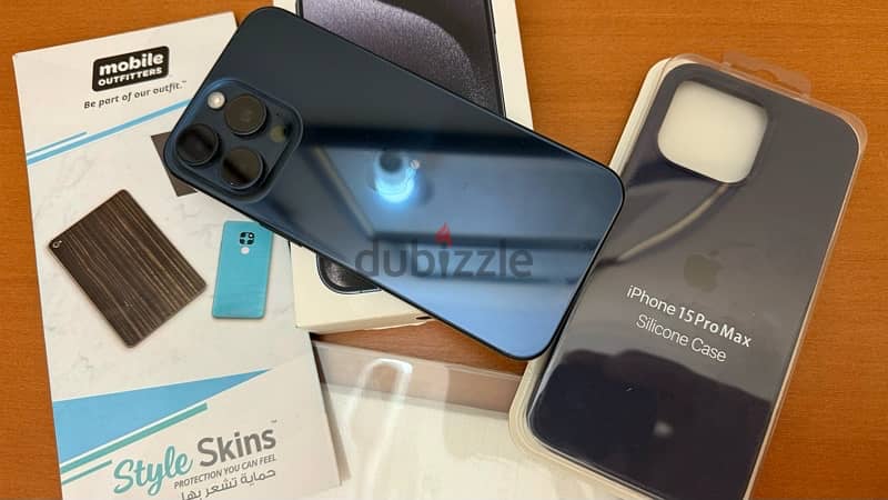 Iphone 15 Pro Max Blue Titanium 512 HK 2 SIM LIKE New 6