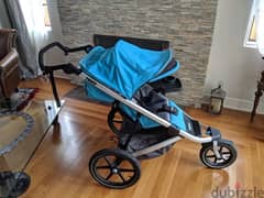 Thule Urban Glide 2.0 Jogging Stroller (Blue w/ Silver Frame) - 2023 0