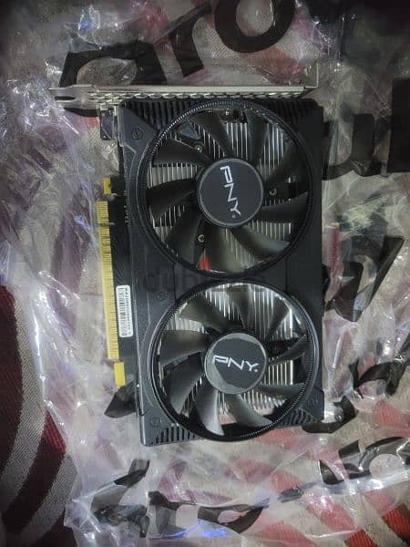 كارت شاشه PNY GeForce GTX 1650 سعة 4 جيجا بايت GDDR6 بمروحة مزدوجة 1