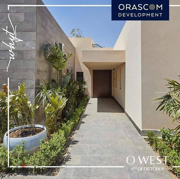 Duplex ground floor for sale ready to deliver fully finished at O WEST compound october orascom 2