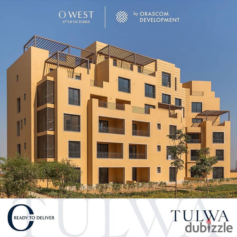 Duplex ground floor for sale ready to deliver fully finished at O WEST compound october orascom 3