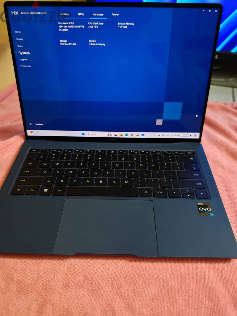 للبيع لاب توب هواوي HUAWEI MateBook X Pro امكاتيات ممتازة مناسب للجرا 3