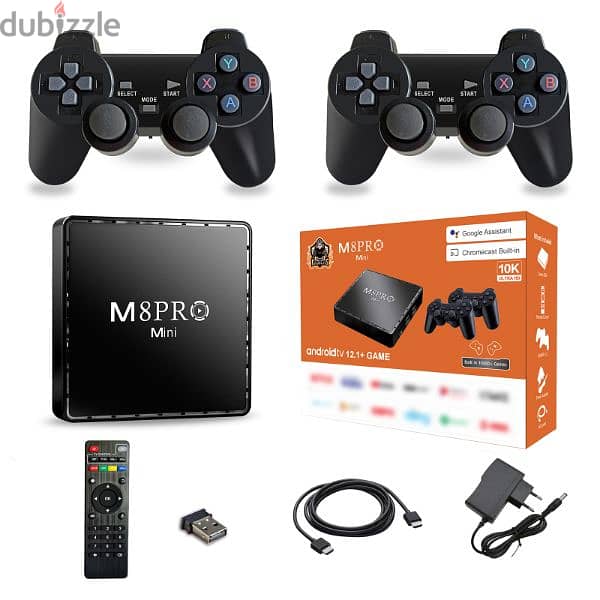 Android TV Smart box + 2 controller's 2