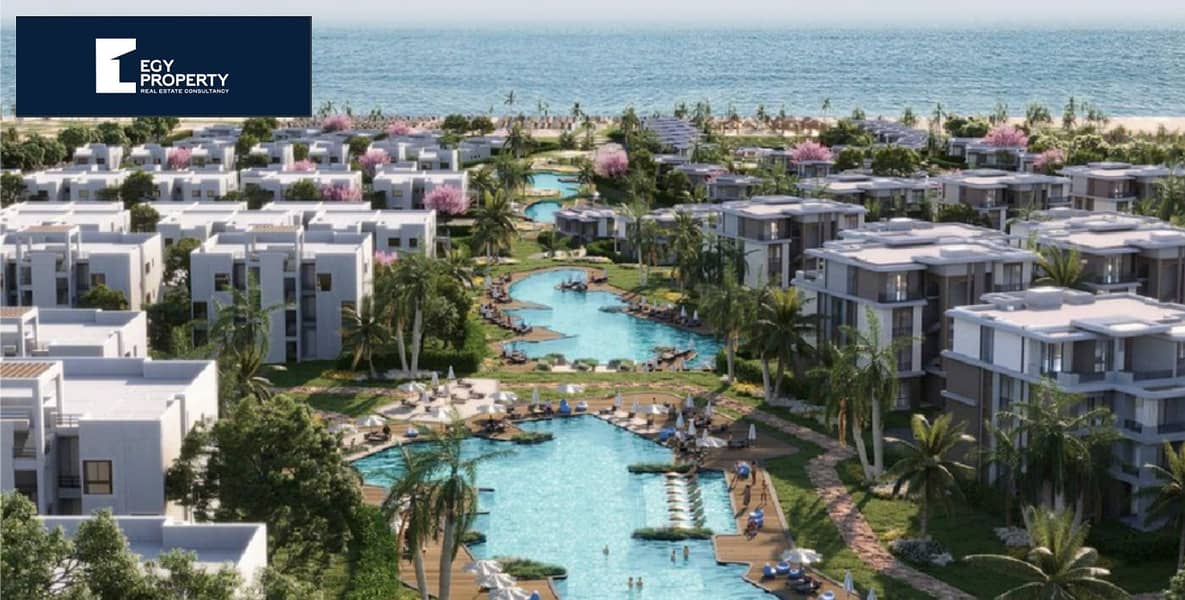 Own your Chalet in North Coast Now Lagoon view with payment over installments fully finished in Koun 4