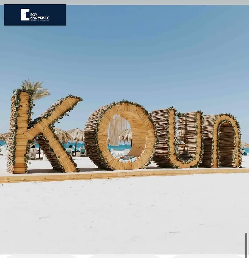 Own your Chalet in North Coast Now Lagoon view with payment over installments fully finished in Koun 7