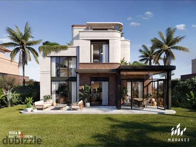 Standalone villa at the first offering price in the settlement from Marakez Company in the Sixth Settlement with its latest project