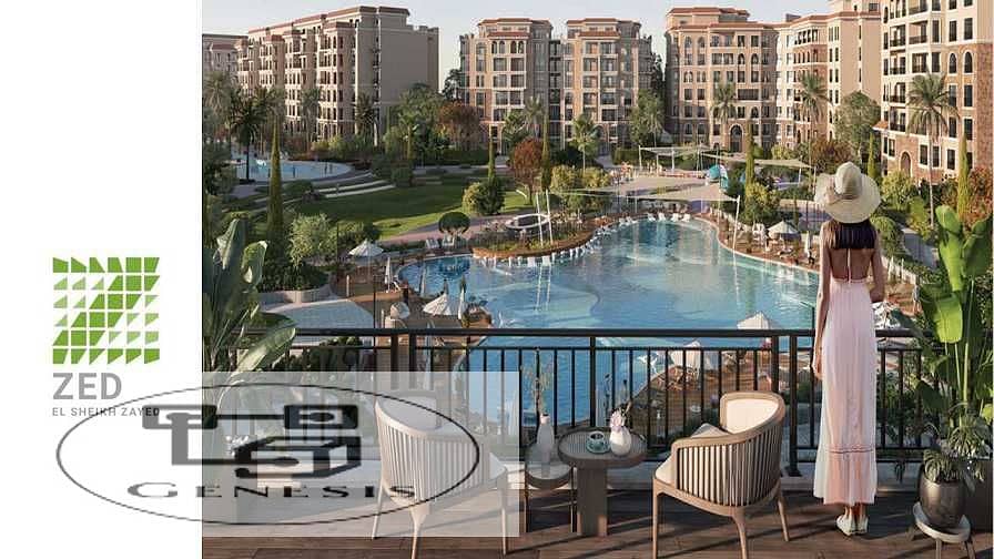 Apartment for sale, super deluxe finished, in Zed West Towers, Sheikh Zayed, without down payment and installments over 8 and a half years ORA ZED WES 4