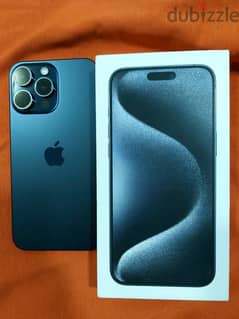 Iphone 15 pro max blue titanium 0