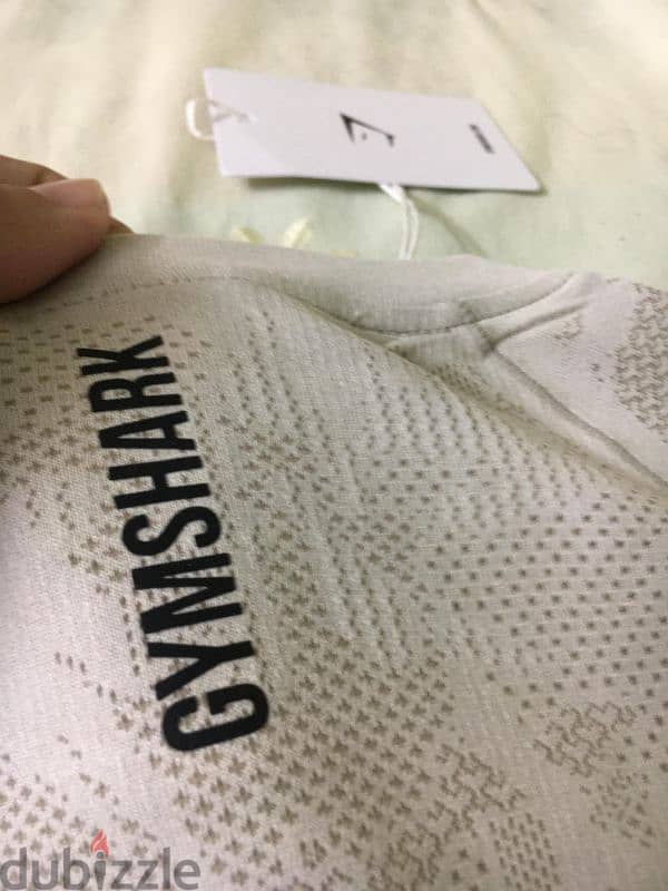 gymshark beige long sleeve compression 6