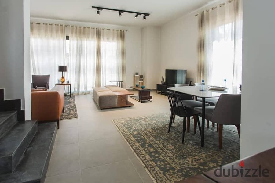 Duplex with immediate receipt for sale in Al Burouj Compound in front of the International Medical Center, with ultra super luxury finishing, ready fo 6