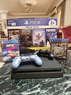 Pre-Owned PlayStation 4 used like new, with two Original consoles