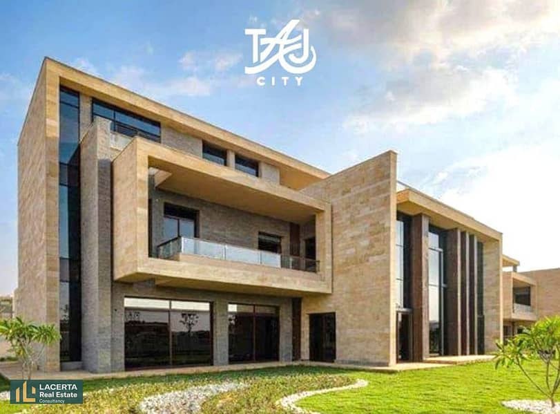 فيلا بمقدم 10%  بروف + جاردن من تاج سيتي - Taj City قريبه من التجمع الخامس 0