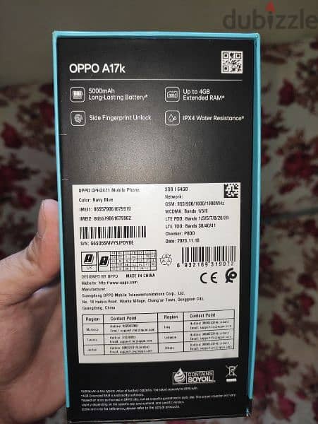 oppo a17k 6