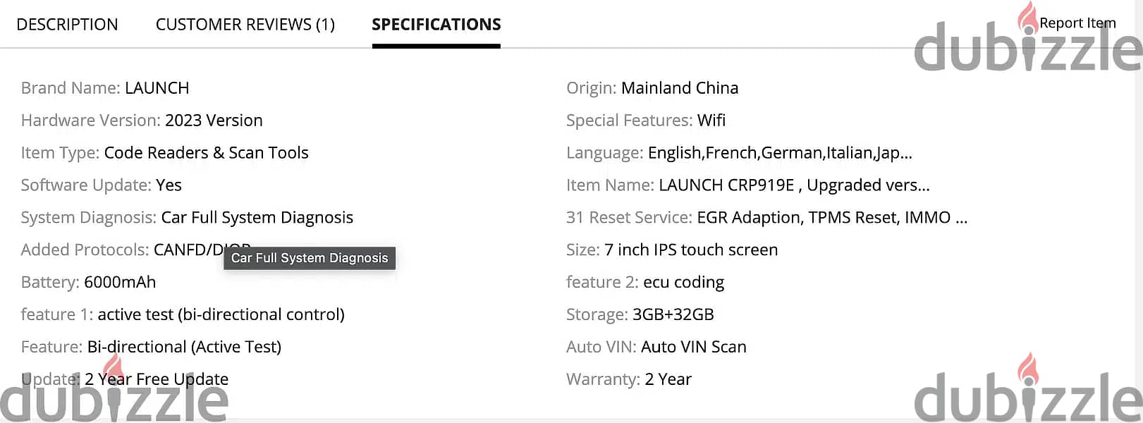 Launch X431 Crp919e Car Diagnostic Tool Scanner جهاز فحص السيارة لانش 12