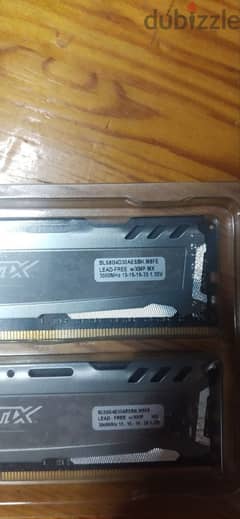 16gb ddr4 3000mhz ram crucial ballistics 8gb *2