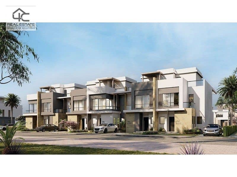 Own a 225 sqm townhouse Middle at the best price in the market on the largest Pocket Landscape in Azzar Fifth Settlement Compound 2