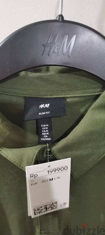 تيشرت بولو ماركة H&M بالتكت والباركود 4