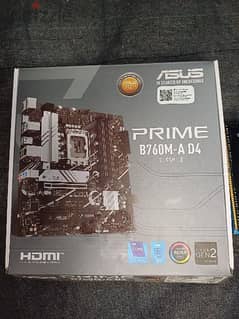 باندل بوردة ورامات ASUS PRIME B760M-A/ RAM FURY RGB 2×8 3200