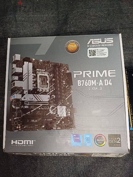 باندل بوردة ورامات ASUS PRIME B760M-A/ RAM FURY RGB 2×8 3200 0