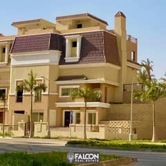 Villa for sale at price of an apartment in Sarai Mostaqbal City Compound 3 floors with a distinctive division Prime location next to Madinaty