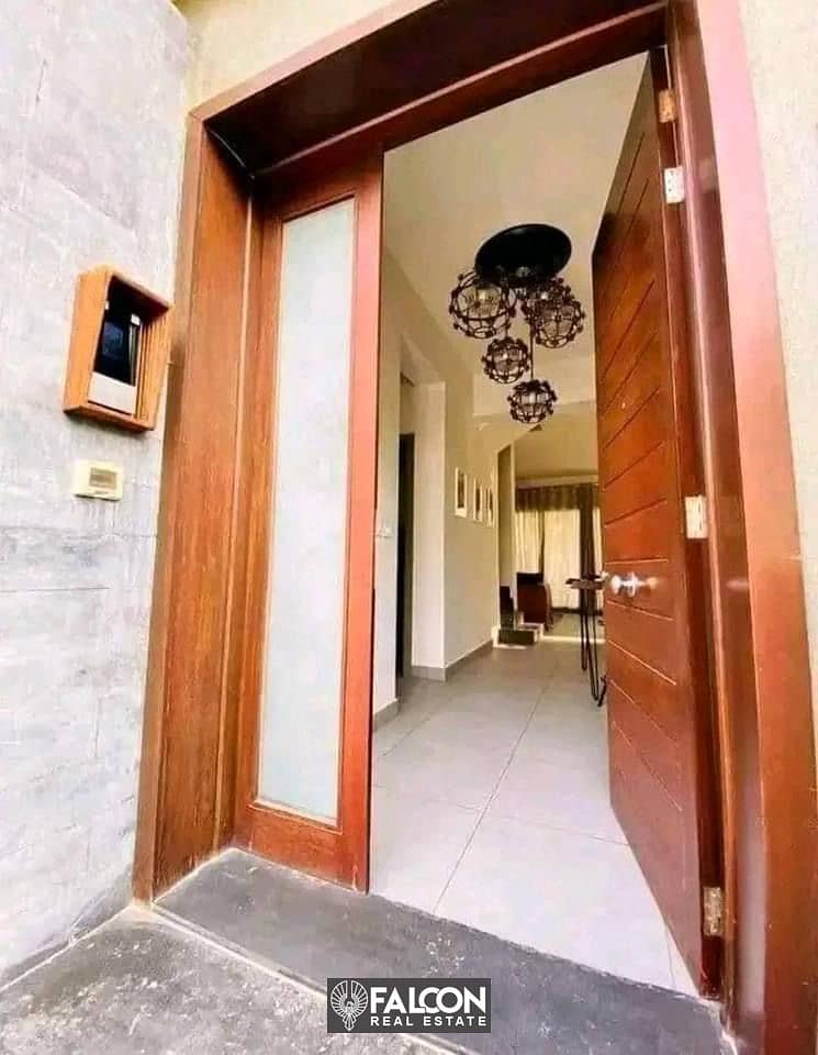 Villa for sale at price of an apartment in Sarai Mostaqbal City Compound 3 floors with a distinctive division Prime location next to Madinaty 1