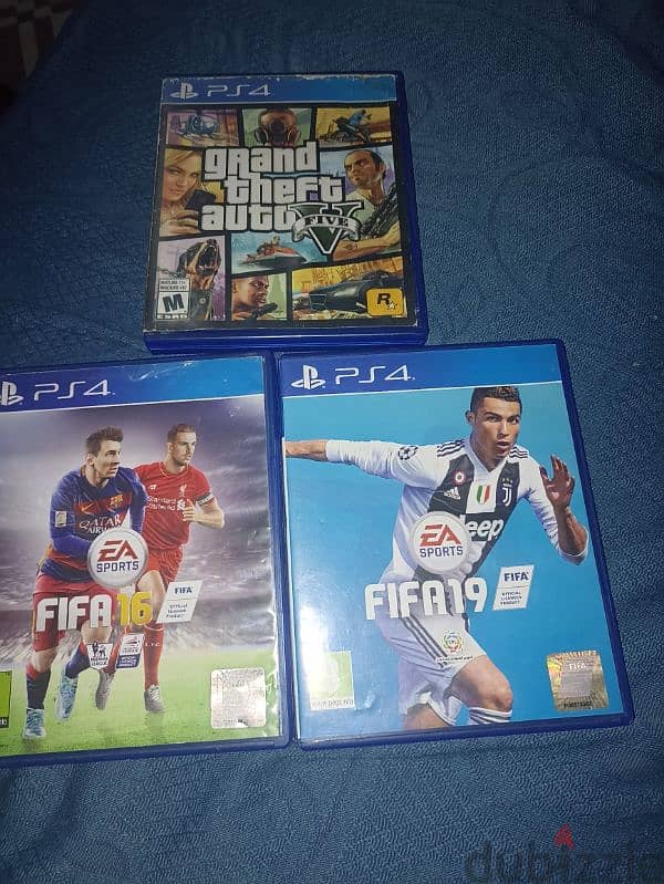 gta v 5 , fifa 19 and fifa 16 2