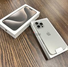 شريحتين IPhone 15 Pro max ذاكرة512 بطاريه 100 ضمان سارى