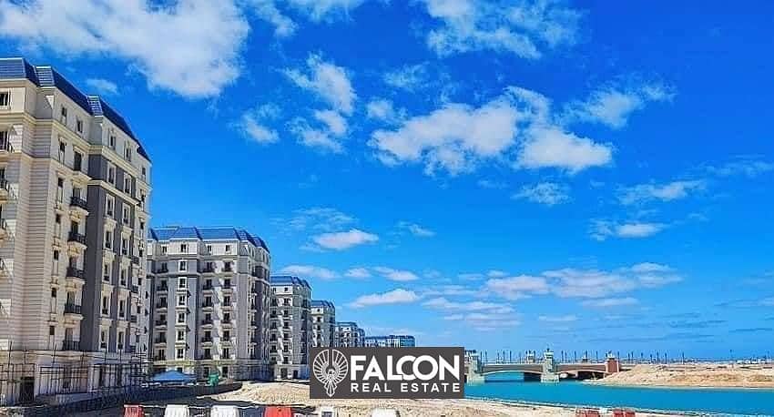 شقه استلام فوري دابل فيو في الحي اللاتيني قسط يصل الي 12 سنه العلمين  Immediate delivery apartment in Latin Quarter El Alamein 7