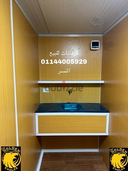 كرفان ٣*١٢ غرفتين وحمام واوفيس بانل سقف وحوائط 01144005929 4