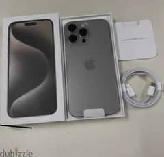 Iphone 15 Pro Max 256G 99% natural Titanium كسر زيرو