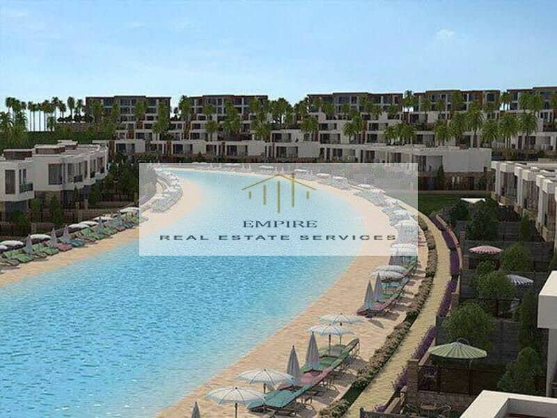 With Amazing Double View Lagoon - chalet in Azha Sokhna - installments - Ready to move 3