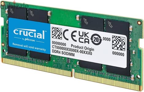 Crucial Laptop RAM 8GB DDR4 3200MHz