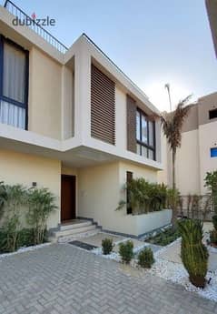 Luxuriously finished corner villa in New Cairo, near the British University, in Sodic, with a distinctive view