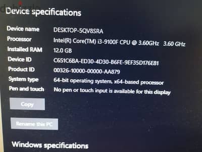 Gaming PC core i3 9th generation, RAM 12GB, Radeon RX 580