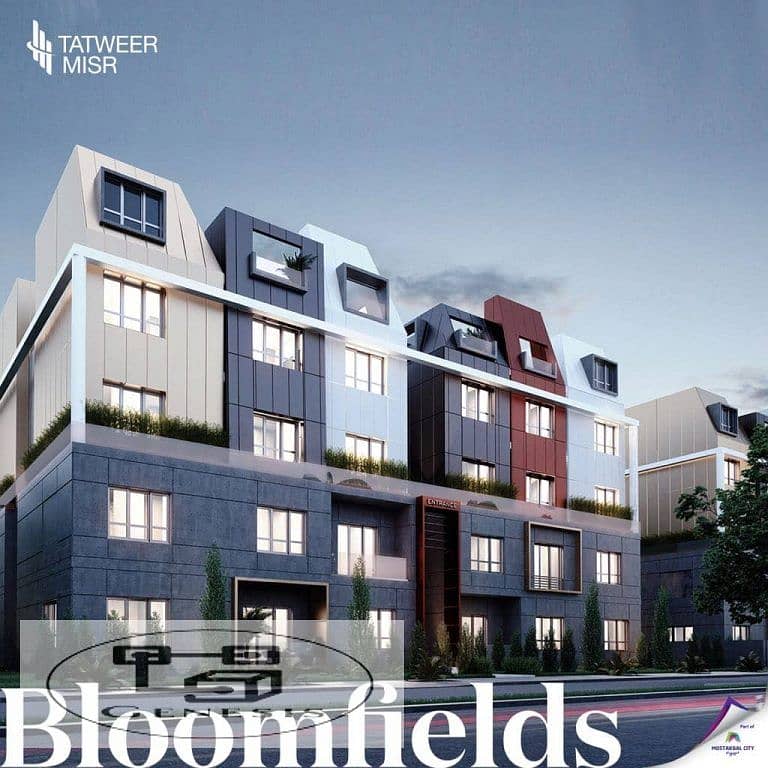 Get an apartment with a distinctive view in Bloomfields Compound, Mostakbal City 4