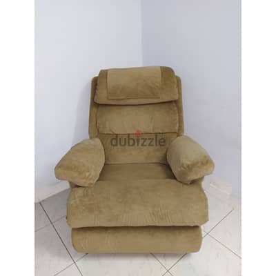 American Lazy Boy, recliner, beige chair, in good condition.