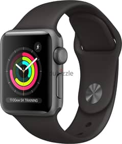 Apple Watch Series 3 (38mm WIFI) Space Grey Aluminium Case + 4 Bands