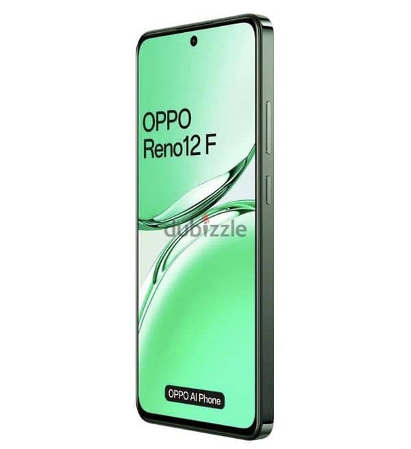 oppo reno 12f 4G 256GB 8GB RAM  جديد متبرشم اللون الأخضر 4