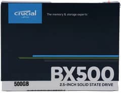 Hard Desk Crucial BX500 SSD 500 Giga - Sata for Laptop and PC